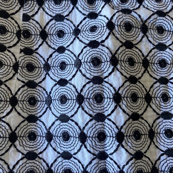 Talbot A-line Black/White Circle Design Sz 16 - Picture 3 of 7